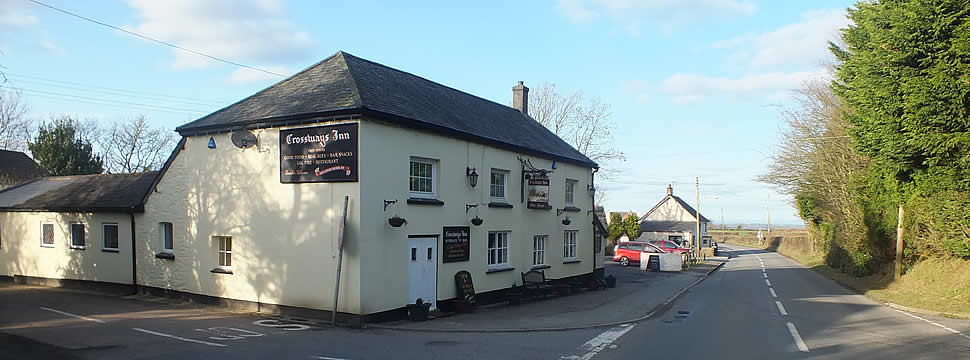 Crossways Inn at Folly Gate in Inwardleigh Parish